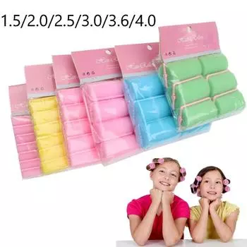 6-14 шт. мягкая волшебная губка, 6 размеров, бигуди из пены, набор парикмахерских инструментов «сделай сам», женские укладки, не повредят волосы, термобигуди