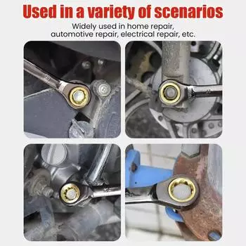 6-15 мм многофункциональный гаечный ключ гибкий золотой храповой ключ динамометрические универсальные гаечные ключи для ремонта автомобиля инструменты метрический ручной инструмент