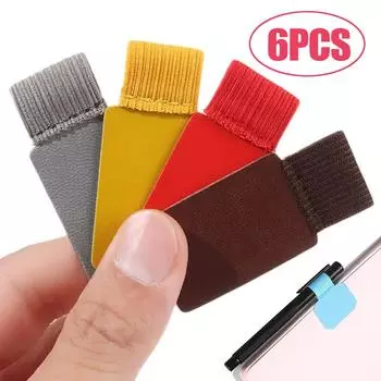 6/1 шт. самоклеящиеся зажимы для ручек для планшетов Apple iPad, ноутбуков, кожаный зажим для карандашей, эластичная петля, держатель для ручек, зажим с защитой от потери