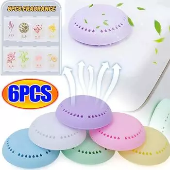 6/1 шт. твердый освежитель воздуха для туалета ароматерапия аромат стойкий для гардероба автомобиля бытовой круглый освежитель воздуха для ванной комнаты принадлежности 1PCS
