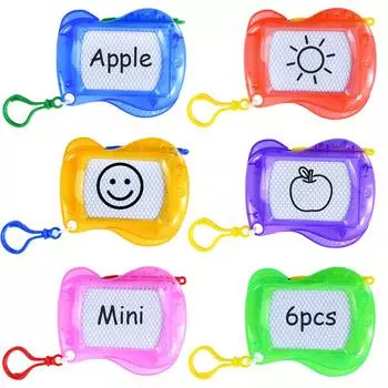 6/1 шт. Мини-магнитная доска для рисования, стираемый блокнот для записей, брелок для детей, сувениры на день рождения для гостей, пиньята, наполнитель для мешков с подарками