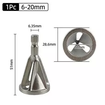 6-20 мм Инструмент для снятия заусенцев и наружной фаски 1/4 шестигранный хвостовик Шлифовальный угол Обрезка Металл Снятие заусенцев Сверла Ремонт Электроинструменты