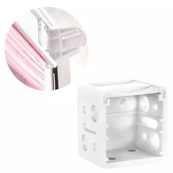 6/24 шт. Пластиковые кронштейны для крепления жалюзи, профильная коробка, белый держатель для потолочного перекладина для установки жалюзи на окна, код для установки штор A1