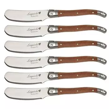 6.25 Laguiole набор ножей для масла сырорезка с деревянной ручкой нож для масла кухонные столовые приборы из нержавеющей стали 4/6/10 шт.