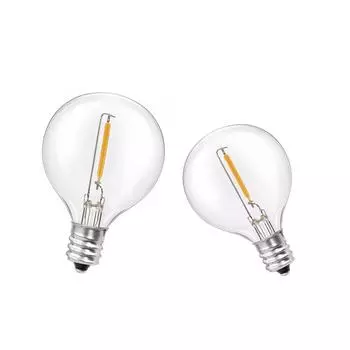 6/25 шт. G40 светодиодная гирлянда светодиодные лампы вольфрамовые светодиодные лампы E12 цоколь держатель лампы для дома