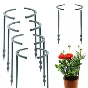 6/2 шт. Пластиковые опоры для растений, садовые цветы, подставка для овощей, держатель для теплицы, садового горшка, садового инструмента