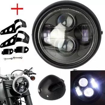 6.2 вилка фара CG125 ретро мотоциклетный адаптер для винтажной фары 125 Dicati для Cafe Racer светодиодная решетка для фар