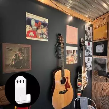 6/30 шт. стойка для пластинок, настенное крепление, акриловая полка для дисплея пластинок, простая установка, вешалка для пластинок для домашнего декора 6pcs чёрный