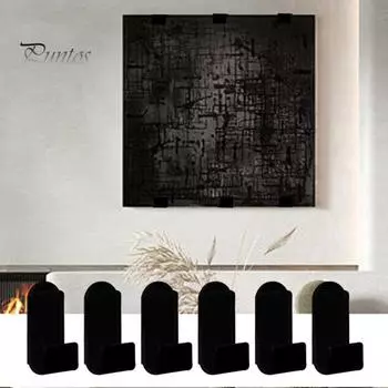 6/30 шт. стойка для пластинок, настенное крепление, акриловая полка для дисплея пластинок, простая установка, вешалка для пластинок для домашнего декора 6pcs прозрачный