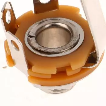 6.35 6.5 Моно аудио кабель штекер штекер шасси припой адаптер 5 шт 6.35 мм 2-контактный полюс 1/4 гнездовой разъем питания для монтажа на панель