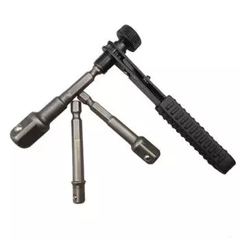 6,35 мм 1/4 дюйма, мини-простой быстрый ключ с храповым механизмом, отвертка, торцевой ключ, стержень