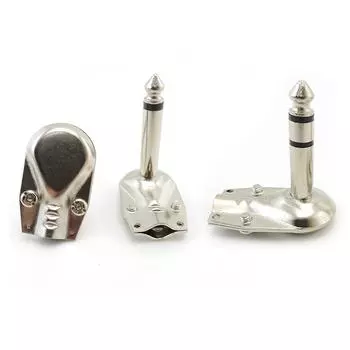 6,35 мм аудио моно/стерео 2/3-полюсный разъем 6,35 мм 90 градусов под прямым углом для аудио гитары Phono микрофона 1/4 дюйма Mono 2pole