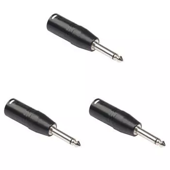 6,35 мм моно штекер на XLR 3-контактный штекер аудио разъем конвертер адаптер разъем