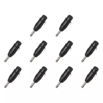 6,35 мм моно штекер в XLR 3pin гнездо конвертер аудио штекер адаптер разъем