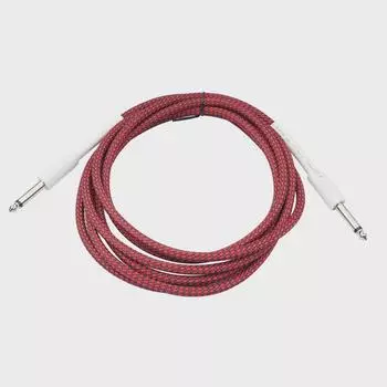 6,35 мм штекер-штекер TS гитара-динамик двойной экранированный аудиокабель 1 meter красный