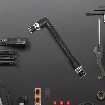 6.35mm L Shape Double-ended Socket Tube Wrench Screwdriver Bits Rod Spanner .