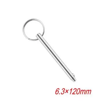 6,3*120 мм BSET MATEL морской класс 1/4 дюйма быстроразъемный шариковый штифт для лодки Bimini верхняя палуба шарнир морская нержавеющая сталь 316 лодка 2pcs