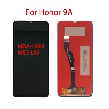 6,3-дюймовый ЖК-экран для Huawei Honor 9A, ЖК-дисплей, дигитайзер сенсорного экрана, полная сборка, детали чёрный