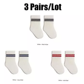 6/3 Pairs Children Socks School Socks With Stylish Designs Boy Socks Girl s Socks For Newborn Baby Accessories S(0-1Y)