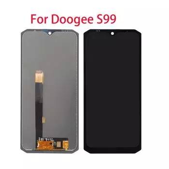 6,3 Протестированный ЖК-экран для Doogee S99, ЖК-дисплей, сенсорный экран, дигитайзер, сенсорная панель в сборе, замена с инструментами чёрный