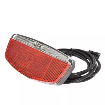 6-48В Задний фонарь для электровелосипеда Светодиодный задний фонарь для электровелосипеда АБС Длина линии 170 см Предупреждающий задний фонарь для ночной езды на открытом воздухе