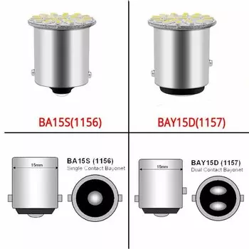 6/4/2/1 шт. BA15S P21W 1156 1157 22SMD светодиодный патч автомобильный задний боковой индикатор стоп-сигнал лампы белый красный желтый DC 12 В 1156 белый