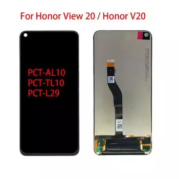 6,4-дюймовый ЖК-экран для Huawei Honor View 20 PCT-AL10 TL10 L29, ЖК-дисплей, дигитайзер сенсорного экрана, полная замена в сборе чёрный