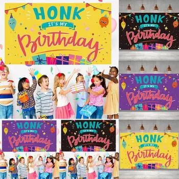 6*4 фута С Днем Рождения Фон Баннер Фон Ткань Реквизит Украшение Вечеринки чёрный