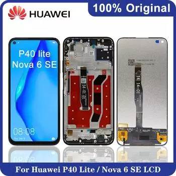 6,4 Оригинальный ЖК-дисплей для Huawei P40 Lite JNY-LX1 JNY-L21A ЖК-дисплей с дигитайзером сенсорного экрана для Huawei Nova 6 SE ЖК-дисплей