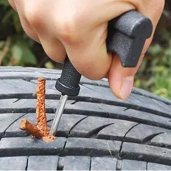 6-50Pcs Tubeless Car Tire Repair Tool Kit with Rubber Strip Tyre Puncture Studding Plug Motorcycle Truck Vacuum Tire Repair Tool