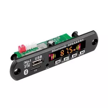6/50W Amplifier Wireless MP3 Decoder Board Bluetooth Car MP3 Player USB Recording Module FM AUX Radio For Speaker Handsfree