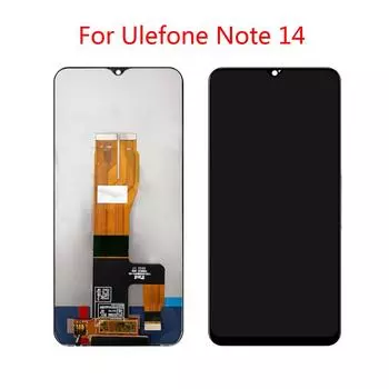 6,52-дюймовый ЖК-экран для Ulefone Note 14, ЖК-дисплей, дигитайзер сенсорного экрана в сборе, запасная часть чёрный
