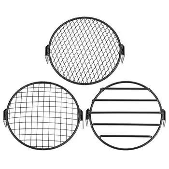 6,5-дюймовая круглая решетка для фары мотоцикла с боковым креплением для Cruiser Chopper Cafe Racer, решетка для фары, крышка фары