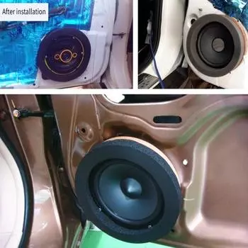 6,5-дюймовый автомобильный динамик, универсальная акустическая система из пеноматериала, самоклеящиеся губчатые высокоотражающие автомобильные изоляционные кольца из пеноматериала