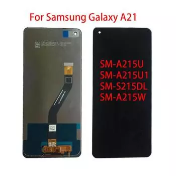 6,5-дюймовый ЖК-экран для Samsung Galaxy A21 A215, ЖК-дисплей в сборе, сенсорный экран, дигитайзер, панель, сенсорные инструменты чёрный