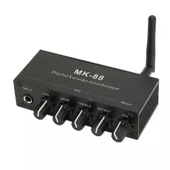 6,5 мм караоке-микшер из алюминиевого сплава с двойным микрофонным входом, портативный цифровой ревербератор для караоке для