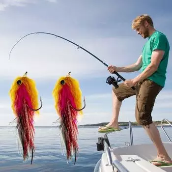 6,5 см/0,6 г приманка для нахлыста из высокоуглеродистой стали, острый крючок, реалистичный оленьий волос, красочная птица, искусственная приманка для рыбалки, товары для рыбалки на открытом воздухе