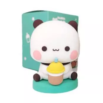 6,5 см Kawaii Dudu Panda Bear Фигурка Игрушки Подарок На День Рождения Рождество (розовый) Хайсс