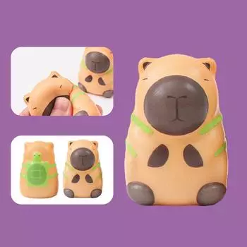 6,5 см симпатичная модель Capibala с медленным отскоком для декомпрессии, игрушки для украшения офисного стола, украшения, подарки для снятия стресса, креативные игрушки