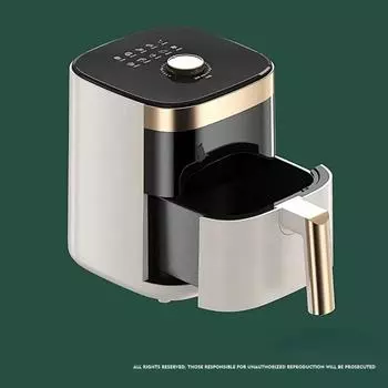 6.5L Бытовая визуальная многофункциональная электрическая фритюрница Духовка 4.5L 5L Большая емкость Visual Fryer Чипсы фритюрницы Духовка EU