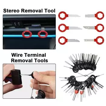 6-65pcs Best Product Car Audio Maintenance Kit Auto Trim Repair Panel Remover Pry Bar Car Dash Radio Door Trim Panel Clip Tool