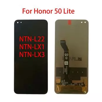 6,67-дюймовый ЖК-экран для Huawei Honor 50 Lite NTN-LX1 L22, ЖК-дисплей, дигитайзер сенсорного экрана в сборе чёрный
