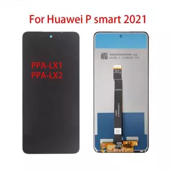 6,67-дюймовый ЖК-экран для Huawei P Smart 2021, ЖК-дисплей, дигитайзер сенсорного экрана, полная замена в сборе чёрный