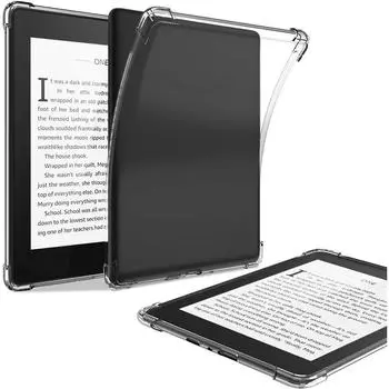 6 6.8 7 inch Back Cover SA568B Funda for Kindle Paperwhite 1/2/3/4/5 Colorsoft 2024 Transparent-C4A6T4-Scribe 2024