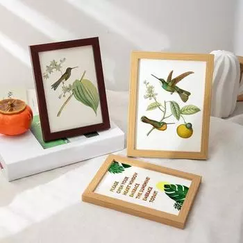 6/7/8/10-дюймов/A4 винтажная деревянная фоторамка прозрачная стеклянная фоторамка деревенский домашний офис спальня настольный держатель для фотографий украшение 6inch