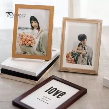 6/7/8/10-дюймов/A4 винтажная деревянная фоторамка прозрачная стеклянная фоторамка деревенский домашний офис спальня настольный держатель для фотографий украшение 6inch