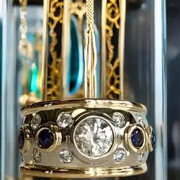 6/7/8/9/10 Кольцо в стиле ретро, медные свадебные украшения, новое декоративное кольцо для женщин 10