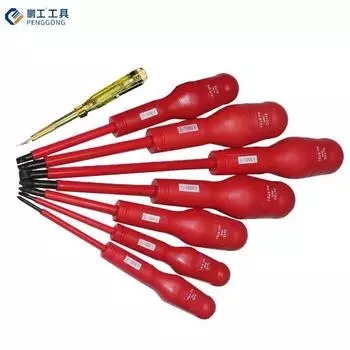 6/7/8/9 шт., полипропиленовая ручка, изолированная отвертка, намагниченная обработка, хромованадиевая сталь