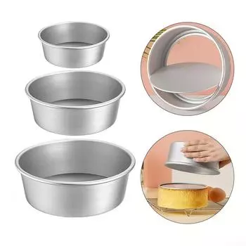 6/7/8-дюймовая алюминиевая серебряная форма для торта из алюминиевого сплава своими руками 6 inch
