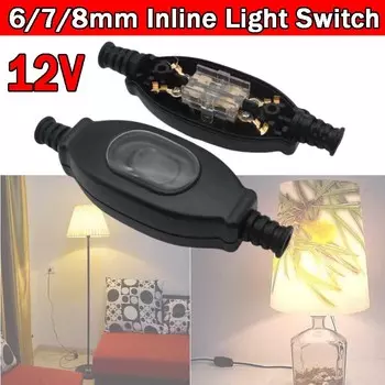 6/7/8 мм встроенный выключатель света для 12 В CARAVAN CAMPER 4WD в линию водонепроницаемый